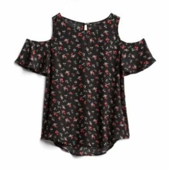 Papermoon Tops - Papermoon Corryn Cold Shoulder Blouse, Size L